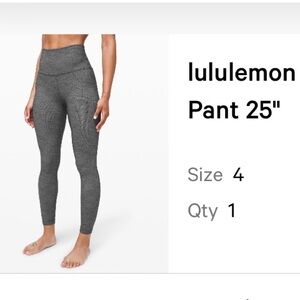 Lululemon 25” Align pant